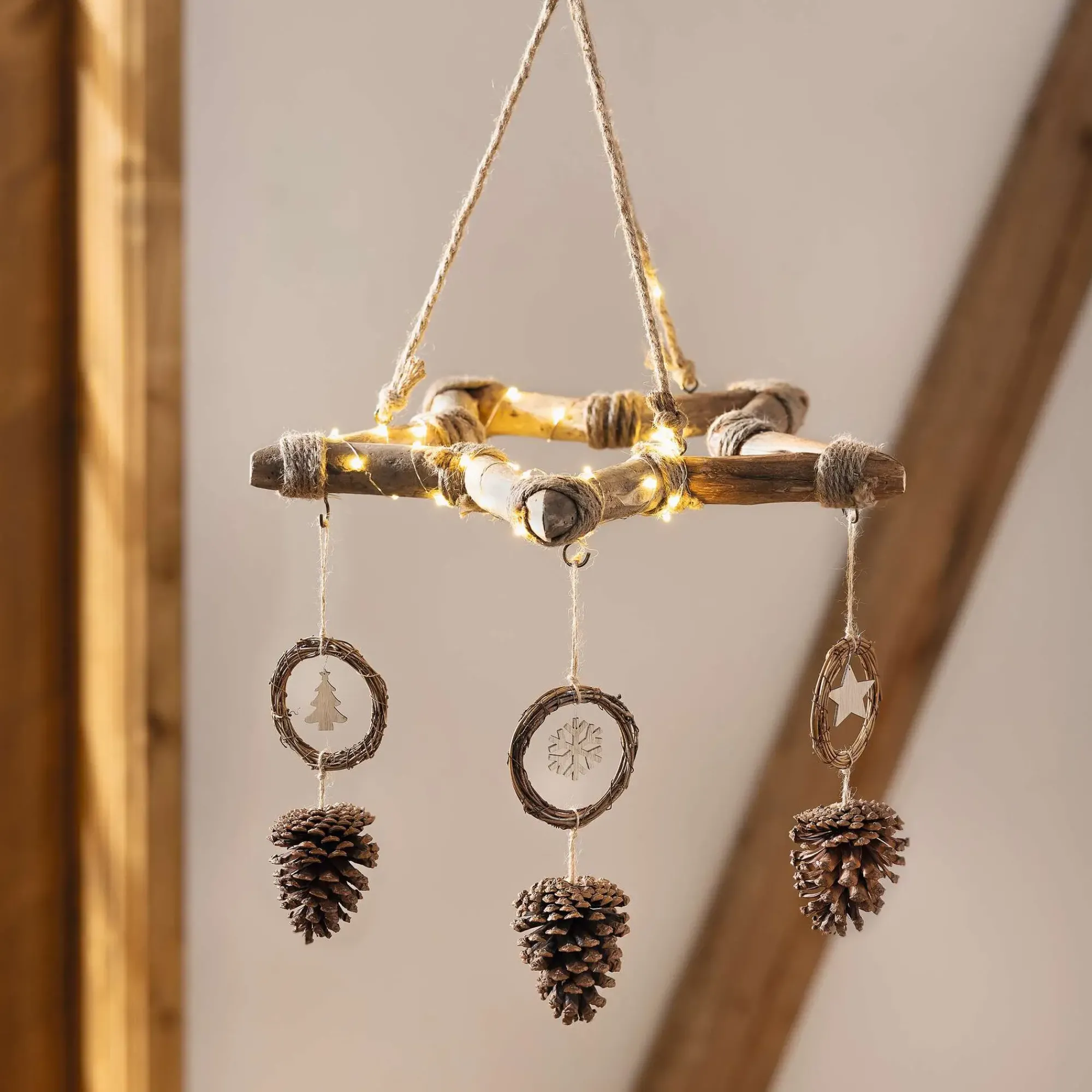 Dekohänger|Baumschmuck|Frank Handels GmbH & Co. KG Hänger "Pinienzapfen", 3er Set