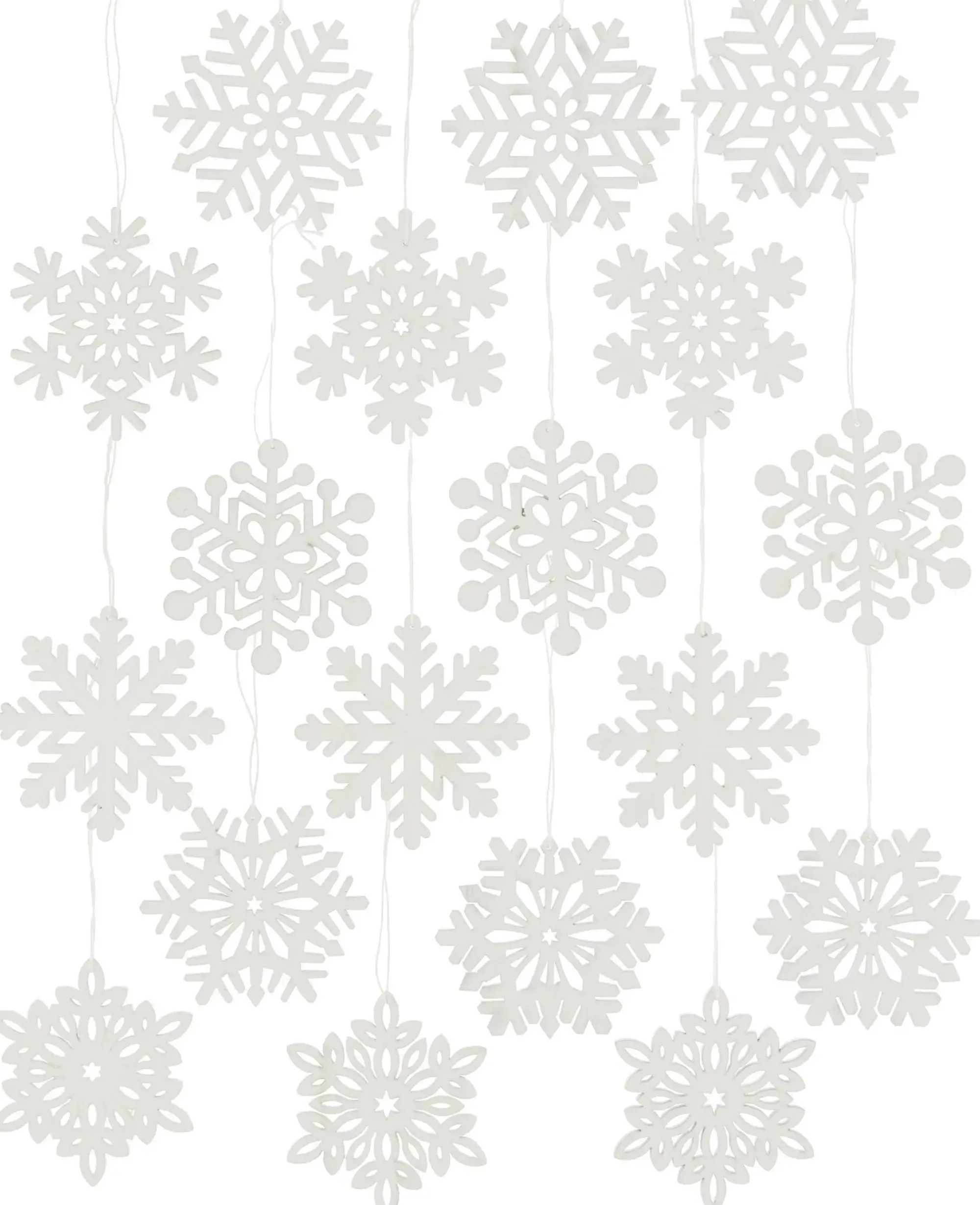 Dekohänger|Baumschmuck|Frank Handels GmbH & Co. KG Hänger "Schneeflocke", 18er Set