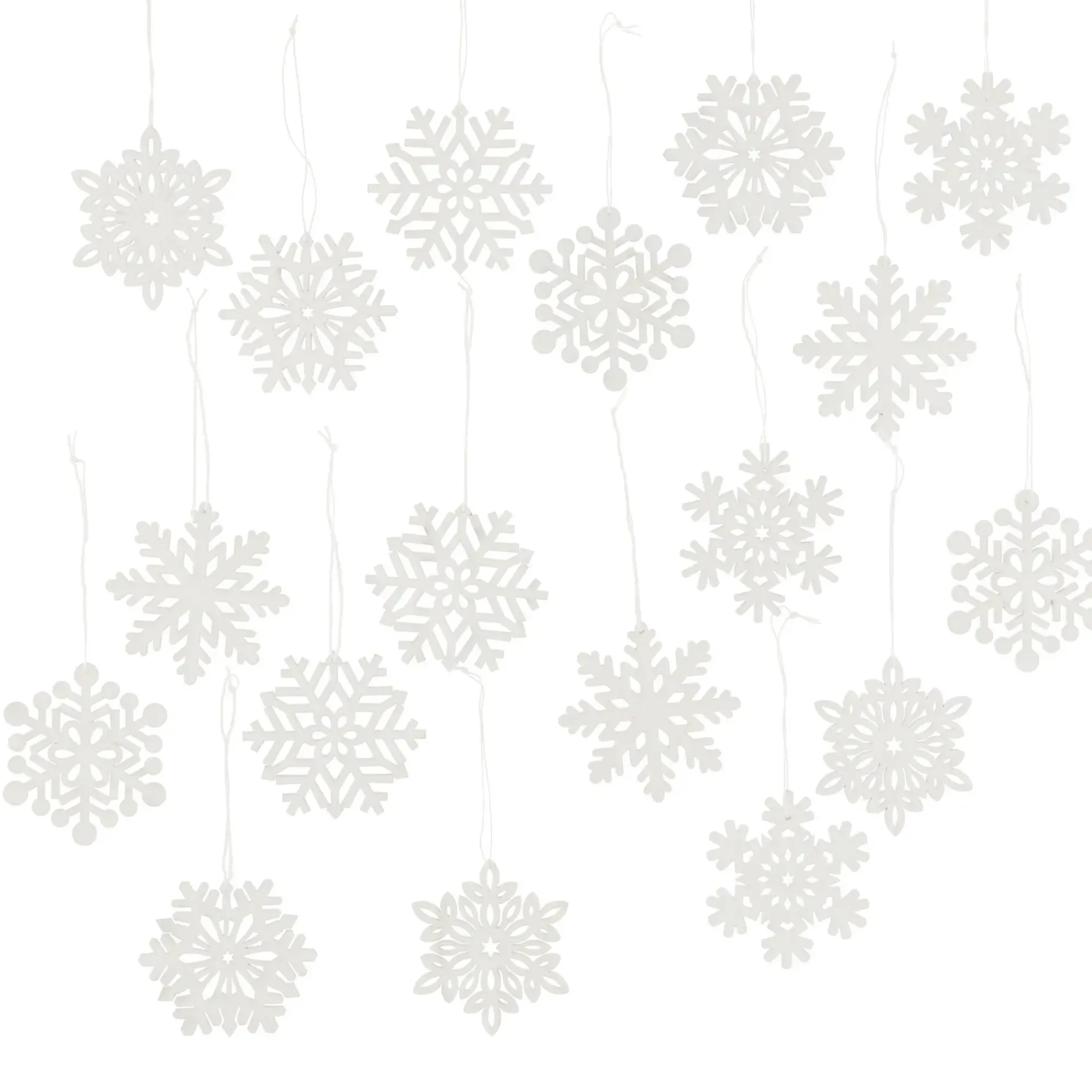 Dekohänger|Baumschmuck|Frank Handels GmbH & Co. KG Hänger "Schneeflocke", 18er Set