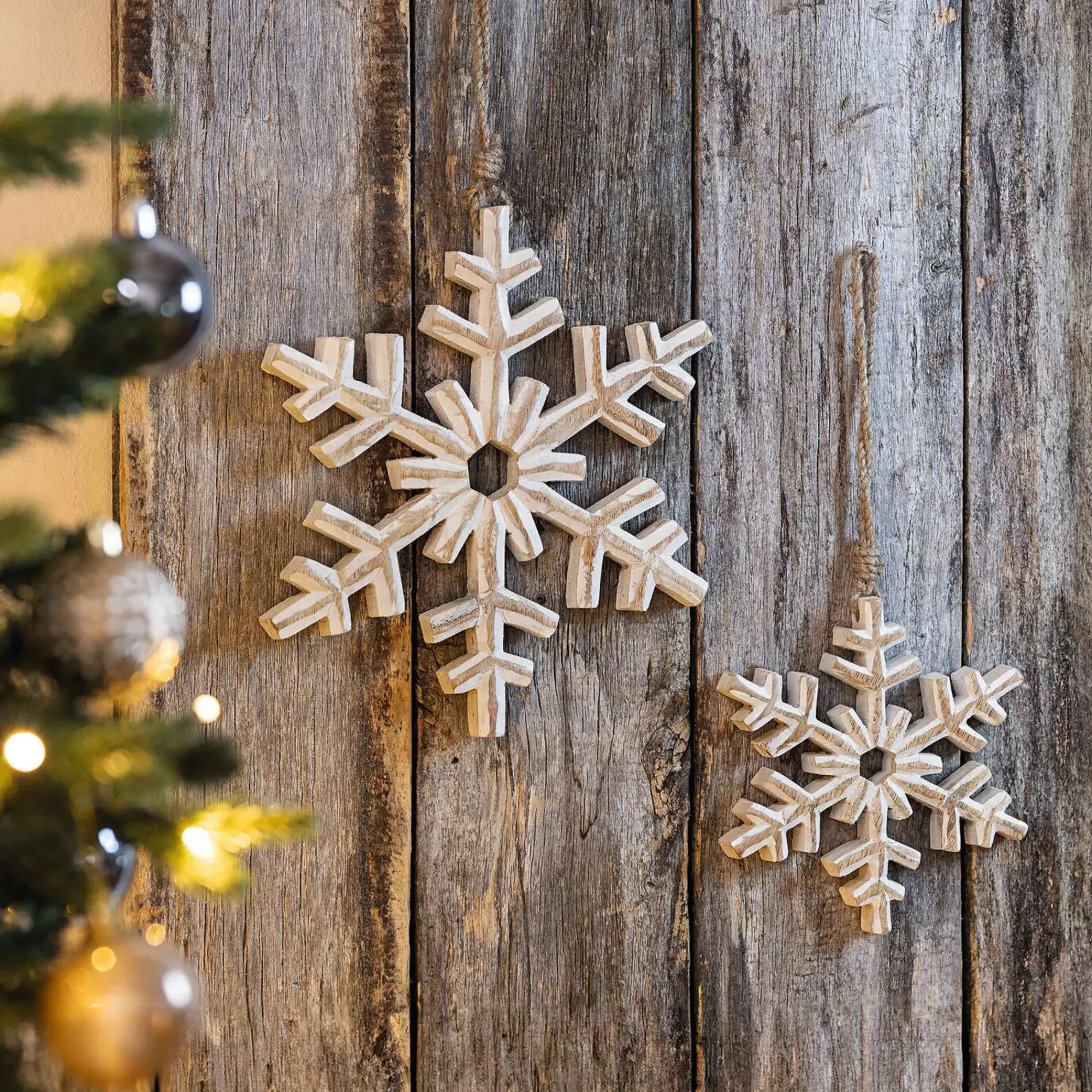Dekohänger|Baumschmuck|Frank Handels GmbH & Co. KG Hänger "Schneeflocke", 2er Set