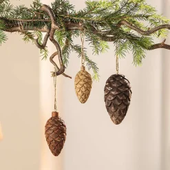 Dekohänger|Baumschmuck|Frank Handels GmbH & Co. KG Hänger "Tannenzapfen", 3er Set