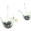 Dekohänger|Frank Handels GmbH & Co. KG Hänger "Vogel mit Blume", 2er Set