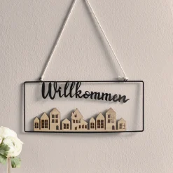 Dekohänger|Frank Handels GmbH & Co. KG Hänger "Willkommen"