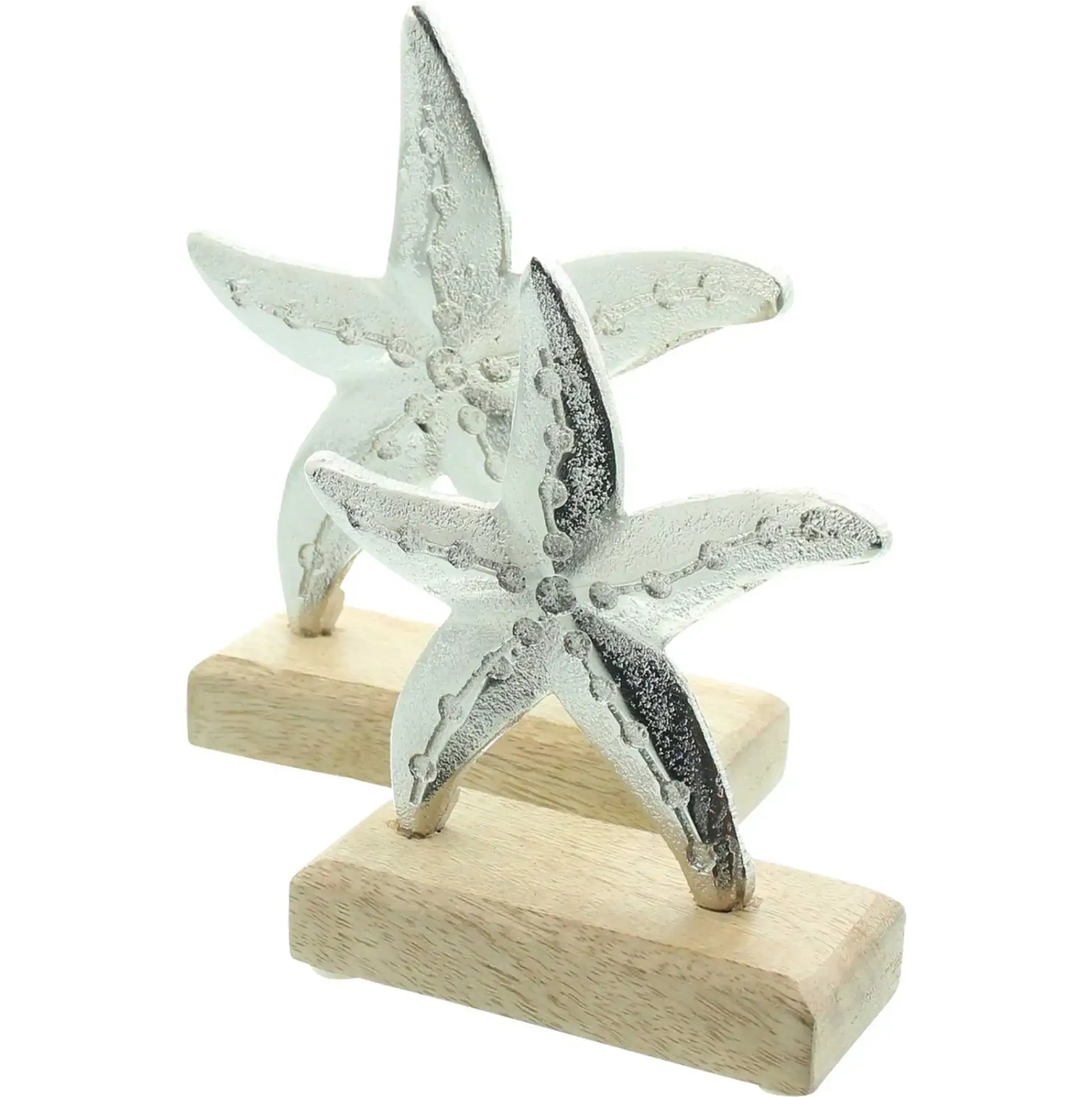 Deko- Und Wohnaccessoires|Frank Handels GmbH & Co. KG Holzdeko "Seestern", 2er Set
