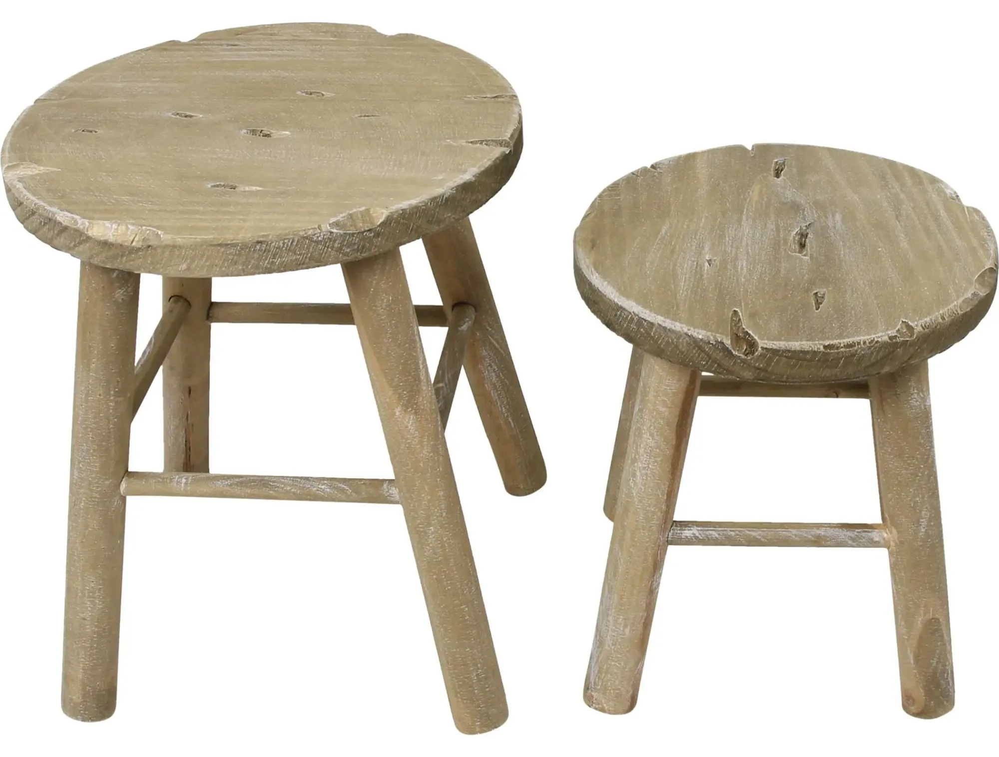 Herbstgarten|Kinderzimmer|Frank Handels GmbH & Co. KG Holzhocker "Rund", 2er Set