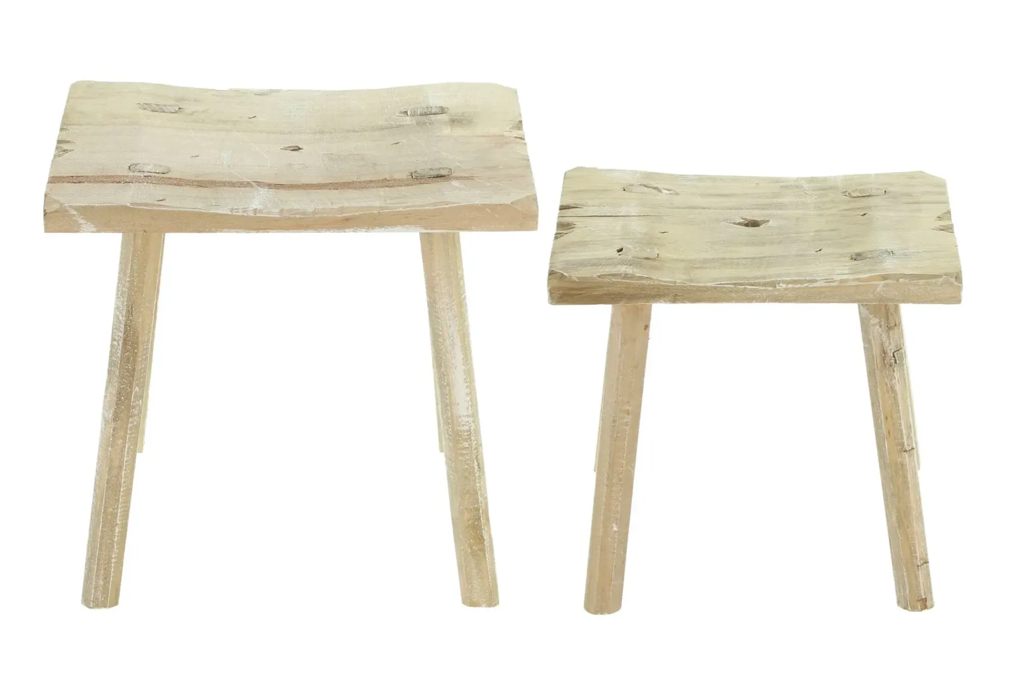 Herbstgarten|Hocker|Frank Handels GmbH & Co. KG Holzhocker "Rustikal", 2er Set