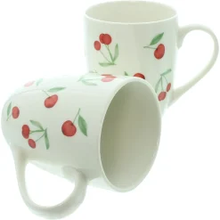 Geschirr|Küche|Frank Handels GmbH & Co. KG Kaffeebecher "Kirschgenuss", 2er Set