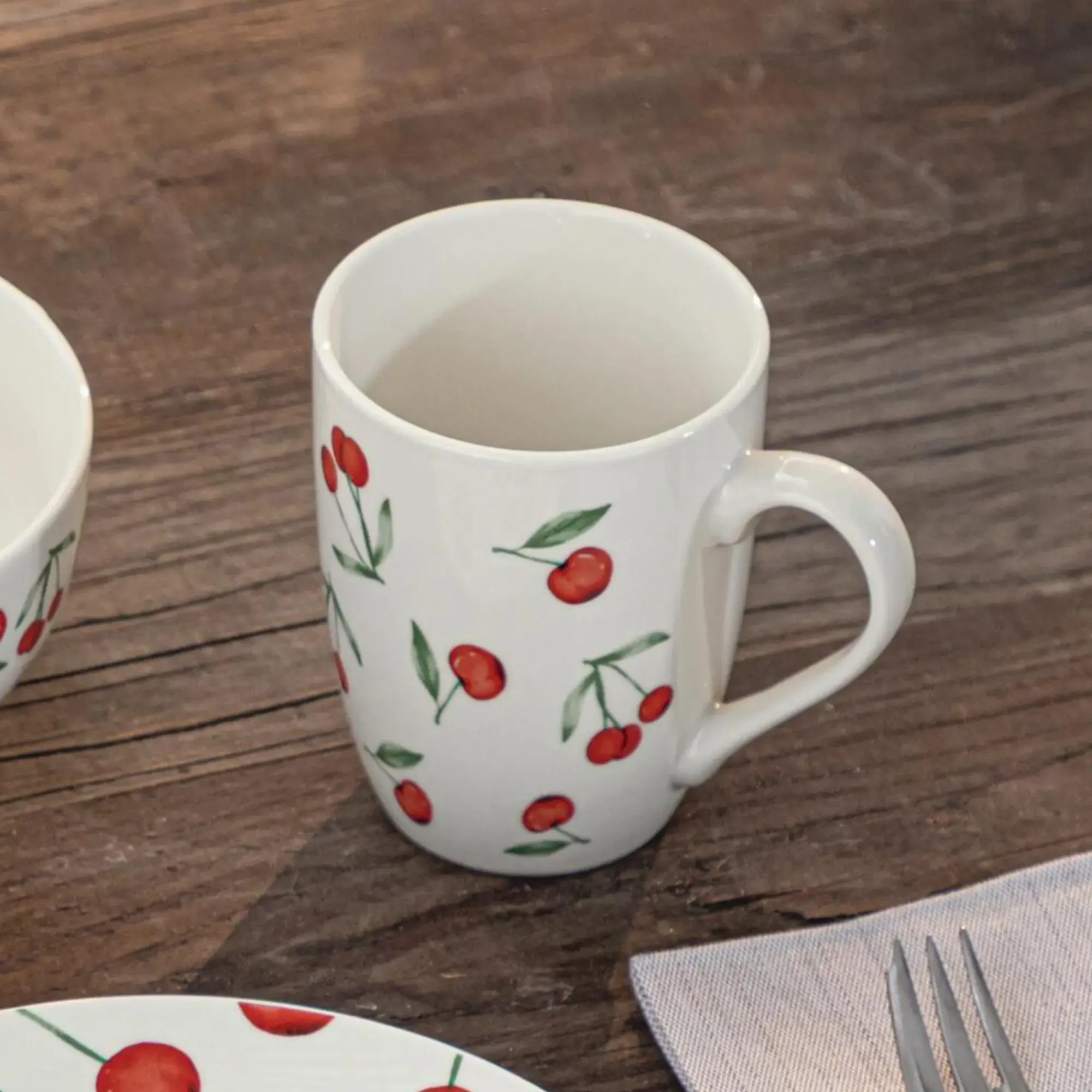 Geschirr|Küche|Frank Handels GmbH & Co. KG Kaffeebecher "Kirschgenuss", 2er Set