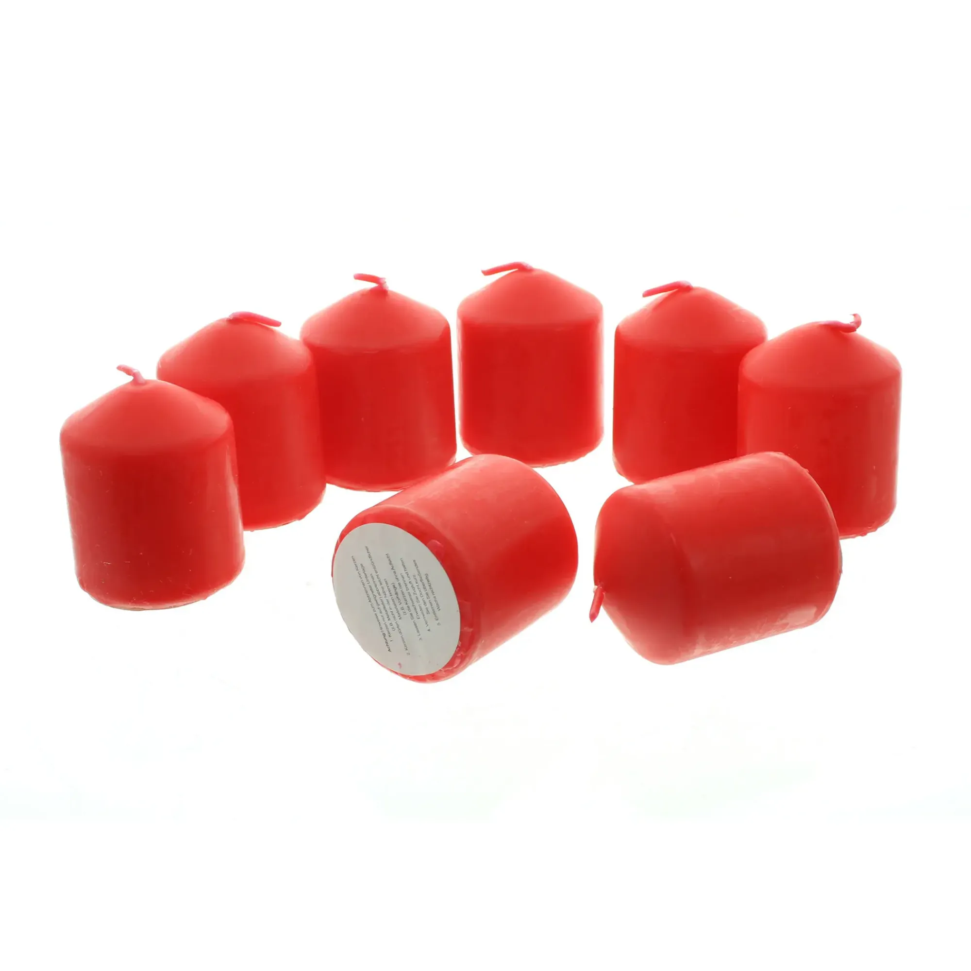 Kerzen & Led-Kerzen|Kerzen & Led-Kerzen|Frank Handels GmbH & Co. KG Kerze "Bright Red", 8er Set