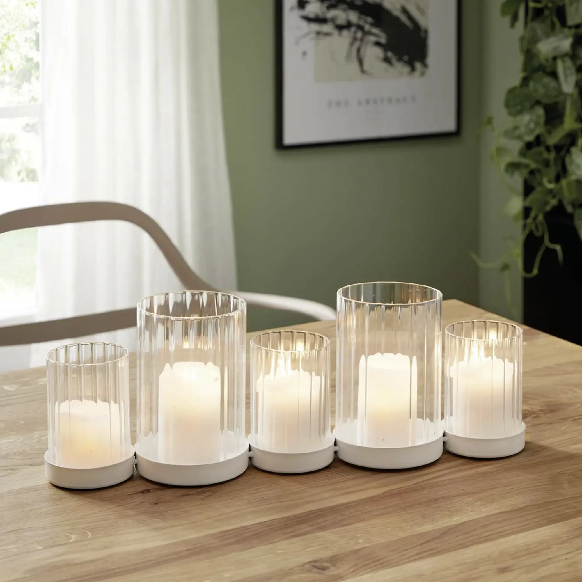 Kerzenhalter|Herbstlichter|Frank Handels GmbH & Co. KG Kerzenboard "White"