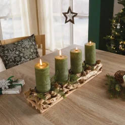 Adventskränze|Frank Handels GmbH & Co. KG Kerzenhalter "Wurzelholz"