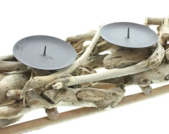 Adventskränze|Frank Handels GmbH & Co. KG Kerzenhalter "Wurzelholz"