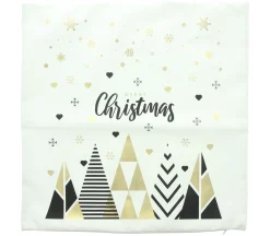 Weihnachtliche Kissen & Kissenhüllen|Frank Handels GmbH & Co. KG Kissenhülle "Black'n'Gold"