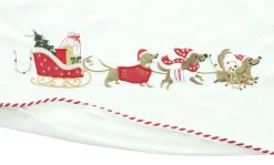 Weihnachtliche Kissen & Kissenhüllen|Frank Handels GmbH & Co. KG Kissenhülle "Dackelschlitten"