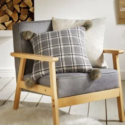 Herbstliche Kissen & Kissenhüllen|Chalet & Hütte|Frank Handels GmbH & Co. KG Kissenhülle "Greyish"