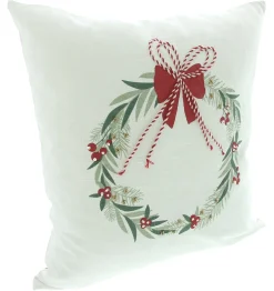 Weihnachtliche Kissen & Kissenhüllen|Frank Handels GmbH & Co. KG Kissenhülle "Schleifchenkranz"