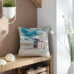 Kissenhüllen|Frank Handels GmbH & Co. KG Kissenhülle "Strandkorb"