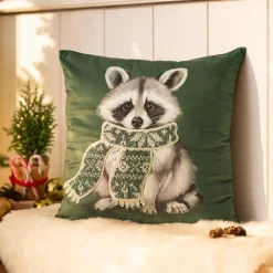 Weihnachtliche Kissen & Kissenhüllen|Frank Handels GmbH & Co. KG Kissenhülle "Waschbärchen"