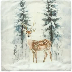 Weihnachtliche Kissen & Kissenhüllen|Frank Handels GmbH & Co. KG Kissenhülle "Winterhirsch"