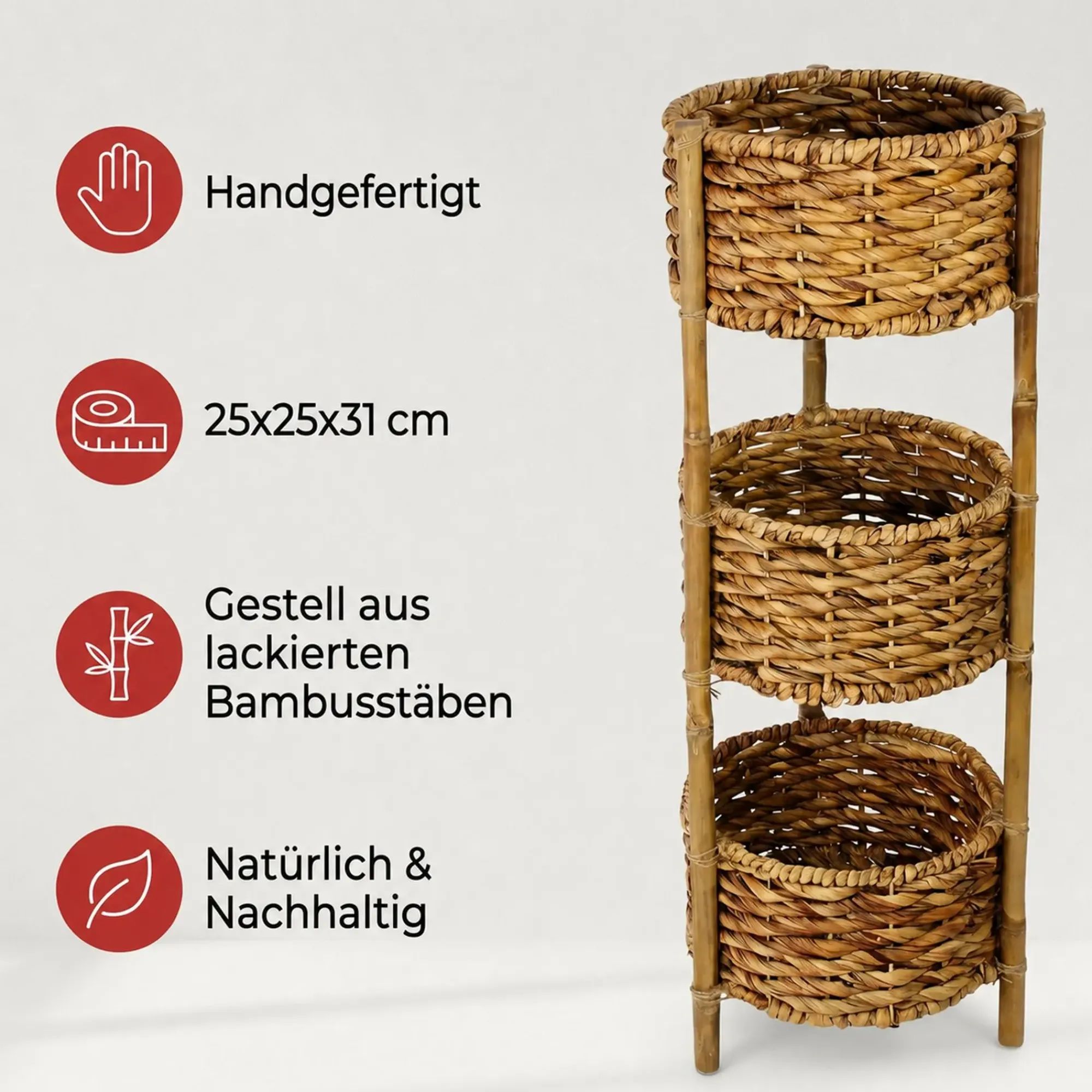 Regale|Küche|Frank Handels GmbH & Co. KG Korbregal "Wasserhyazinthe"