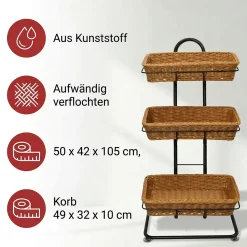 Ladendeko|Auslagekörbe & Regalkörbe|Frank Handels GmbH & Co. KG Korbständer 