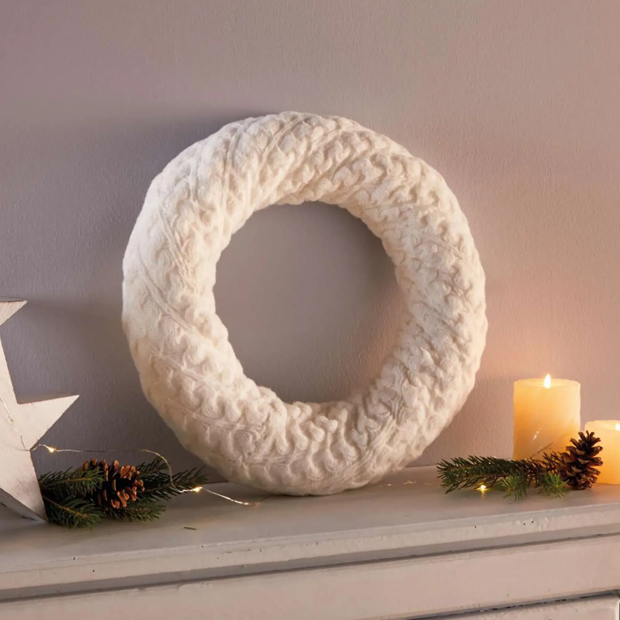 Kränze|Weihnachtliche Kränze|Frank Handels GmbH & Co. KG Kranz "Kuschelstrick"