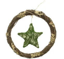 Weihnachtliche Kränze|Sterne|Frank Handels GmbH & Co. KG Kranz "Moos-Stern"