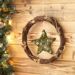 Weihnachtliche Kränze|Sterne|Frank Handels GmbH & Co. KG Kranz