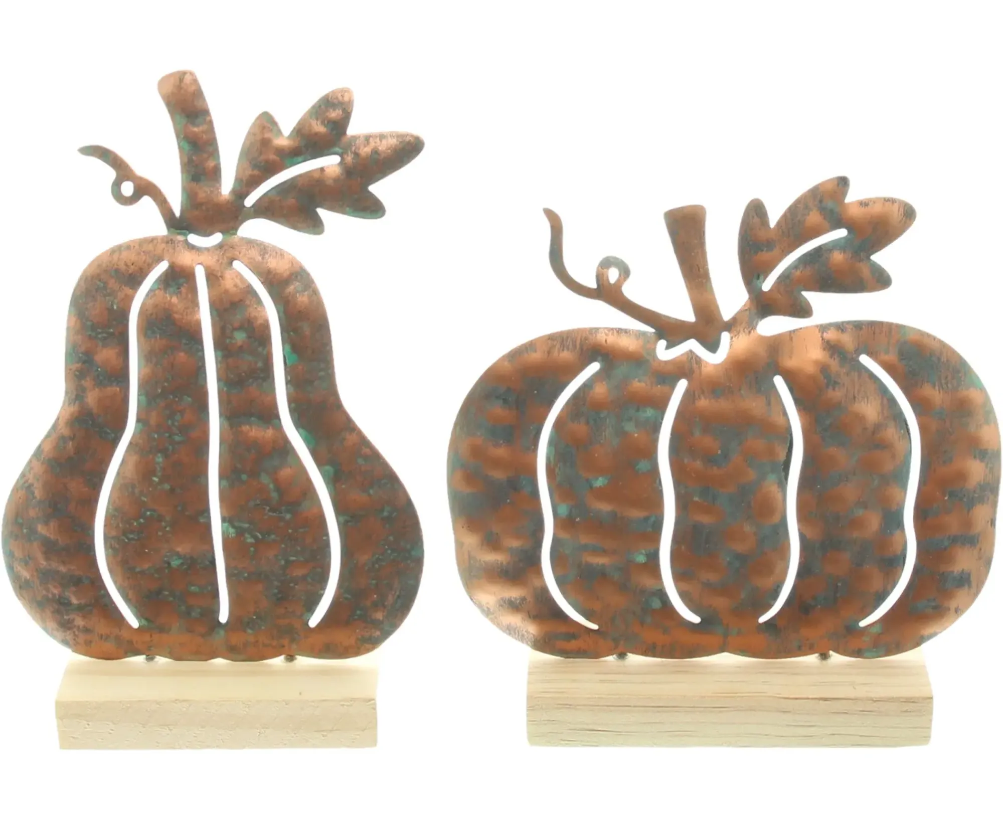 Dekokürbisse|Frank Handels GmbH & Co. KG Kürbis "Metallic", 2er Set