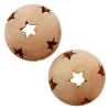 Weihnachtliche Dekokugeln|Weihnachtliche Gartendeko|Frank Handels GmbH & Co. KG Kugel "Sterne", klein, 2er Set