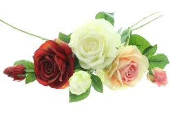 Kunstpflanzen|Frank Handels GmbH & Co. KG Kunstblume "Rosen", 3er Set