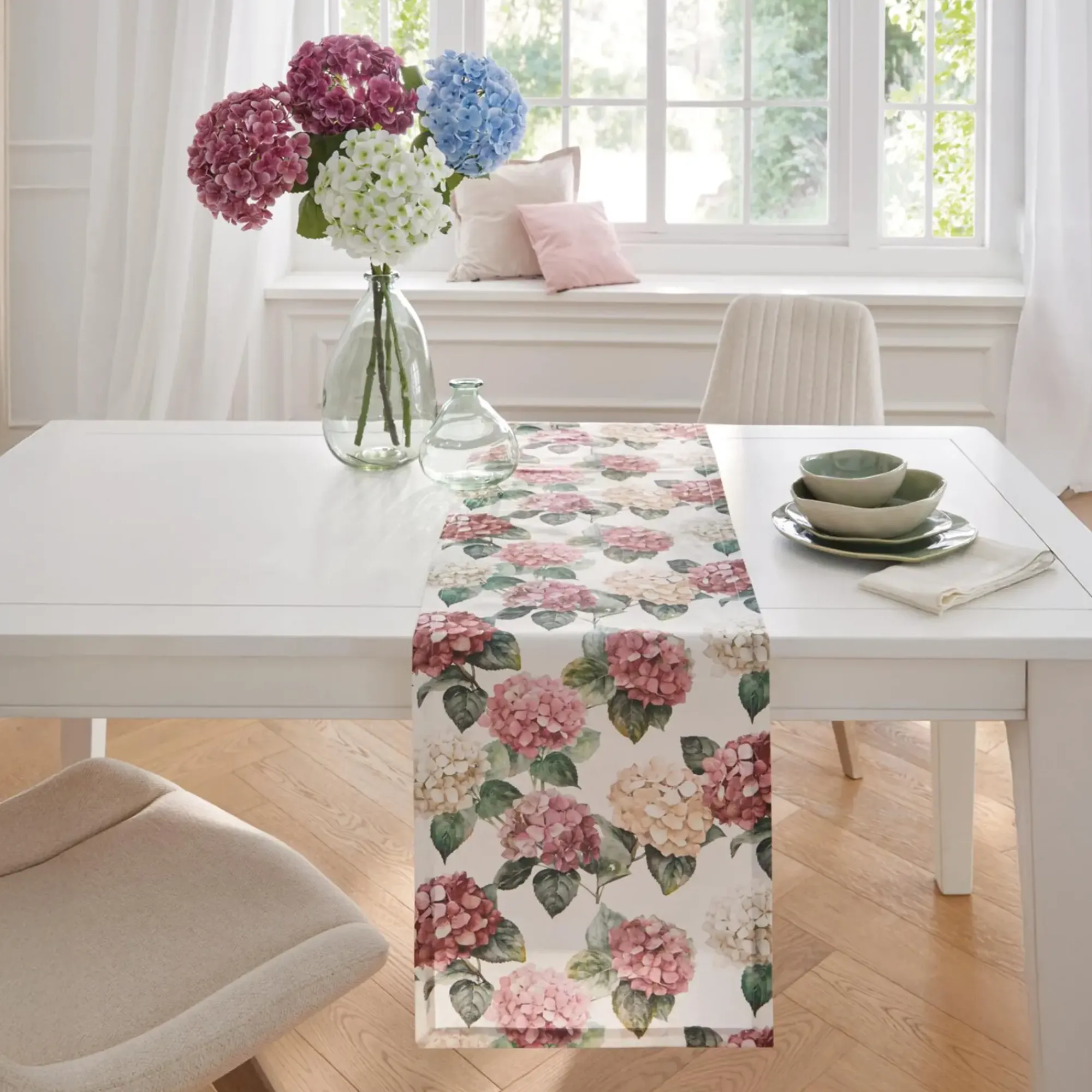 Kunstpflanzen|Frank Handels GmbH & Co. KG Kunstblume "Weiße Hortensie"