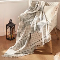 Weihnachtliche Kuscheldecken|Decken & Kuscheldecken|Frank Handels GmbH & Co. KG Kuscheldecke "Fringes"