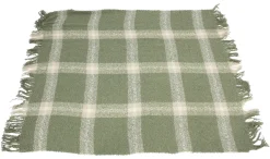 Weihnachtliche Kuscheldecken|Decken & Kuscheldecken|Frank Handels GmbH & Co. KG Kuscheldecke "Karo-Grün"