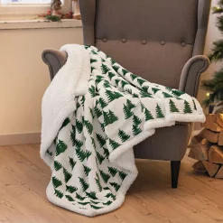 Weihnachtliche Kuscheldecken|Frank Handels GmbH & Co. KG Kuscheldecke "Tannenwald"