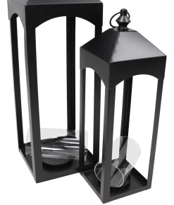 Laternen|Laternen & Co.|Frank Handels GmbH & Co. KG Laterne "Black", 2er Set