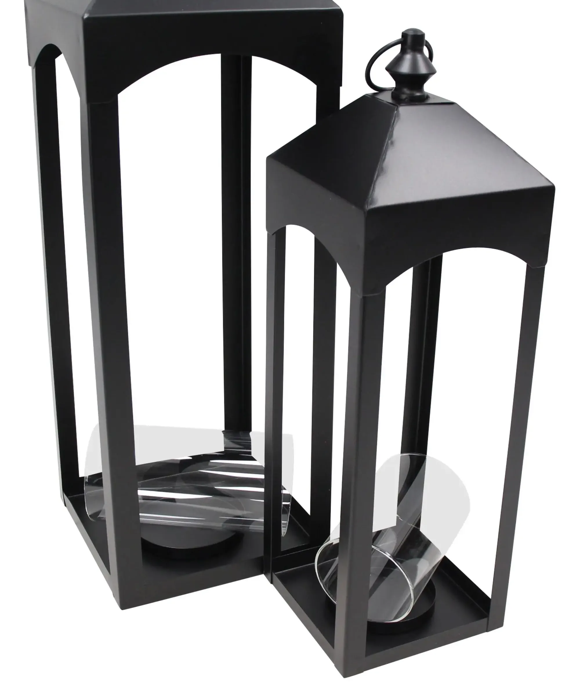 Laternen|Laternen & Co.|Frank Handels GmbH & Co. KG Laterne "Black", 2er Set