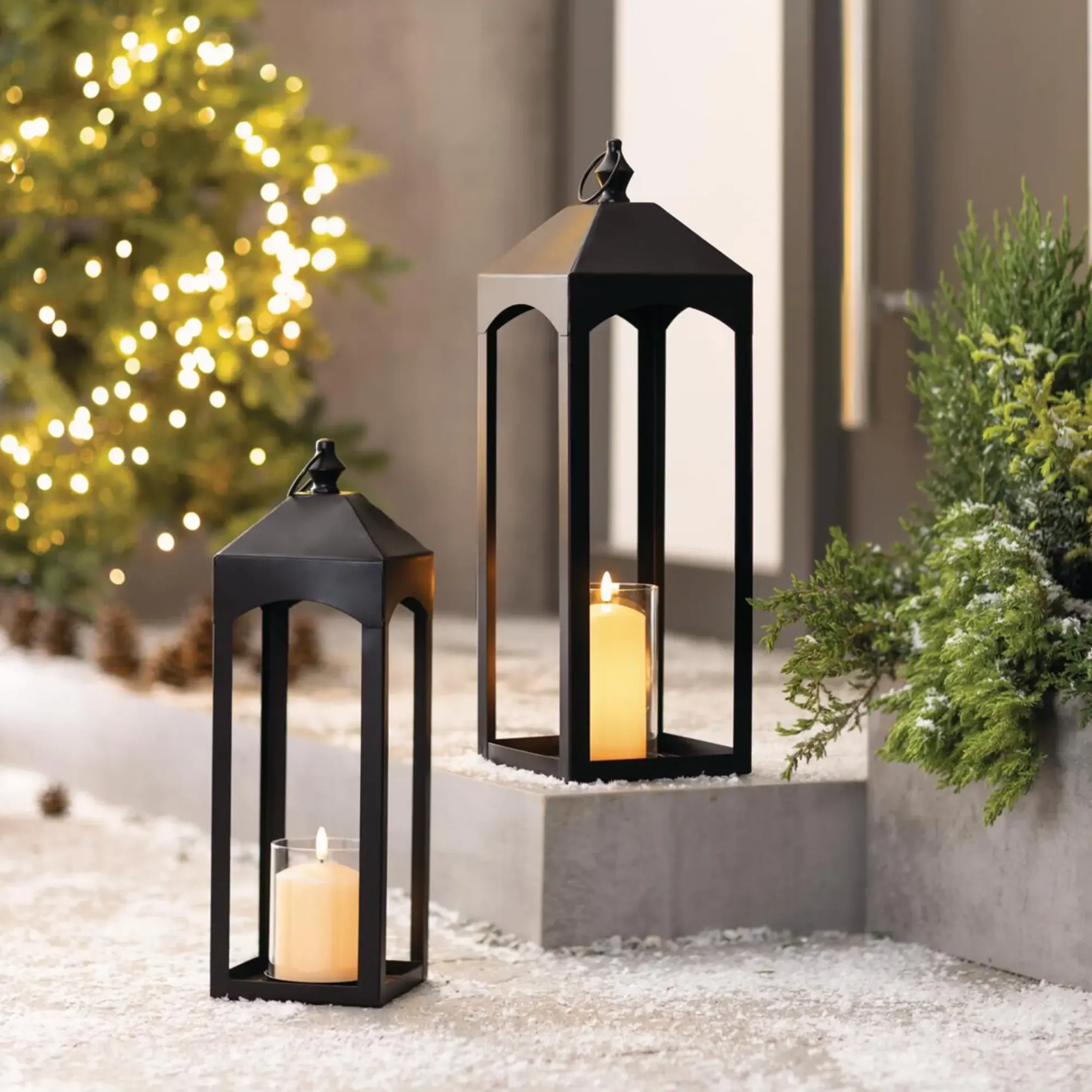 Laternen|Laternen & Co.|Frank Handels GmbH & Co. KG Laterne "Black", 2er Set