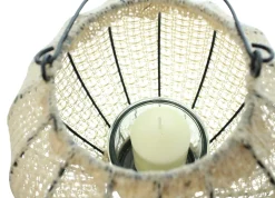 Laternen|Herbstlichter|Frank Handels GmbH & Co. KG Laterne "Webart", beige