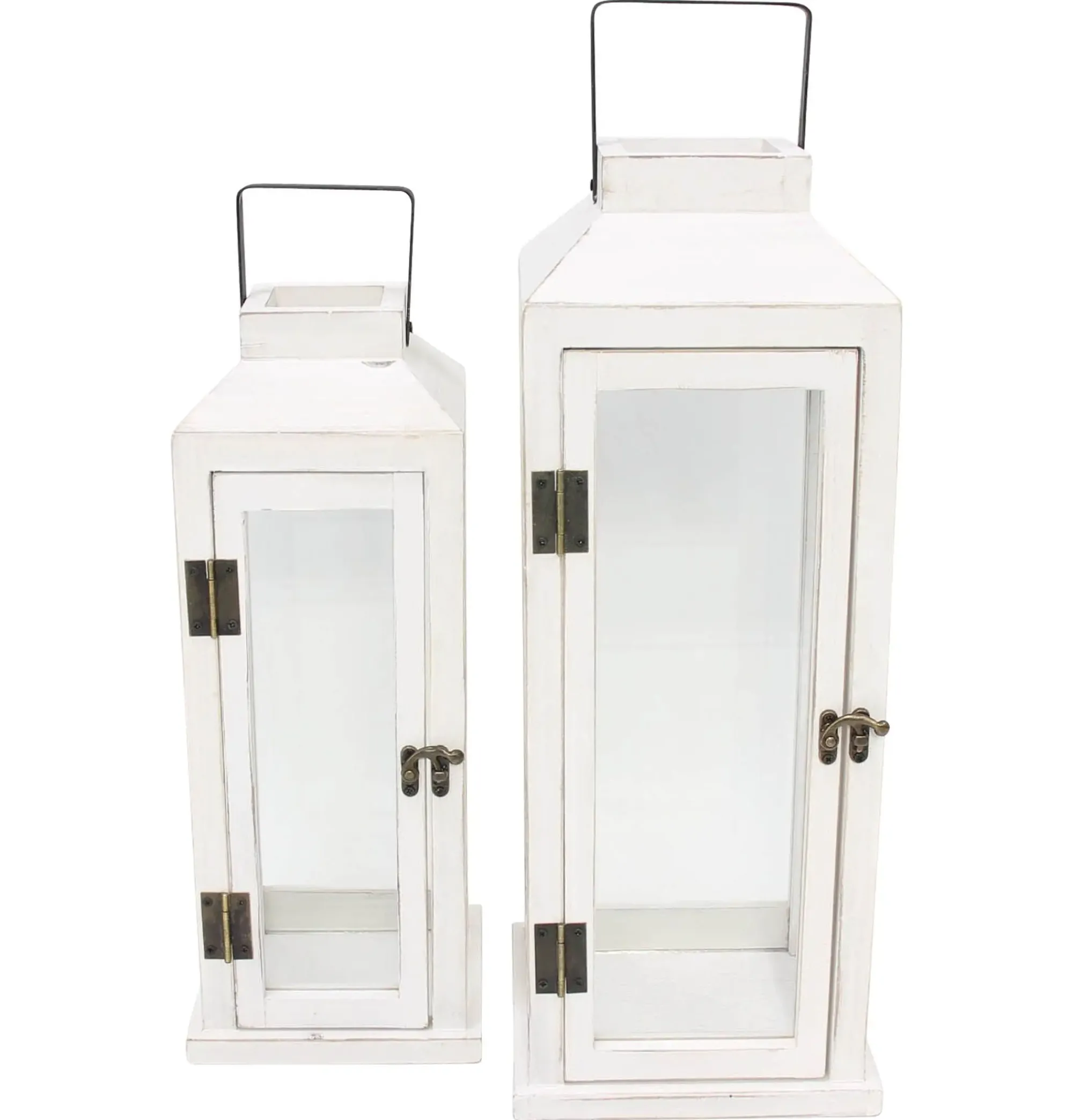 Laternen|Laternen & Co.|Frank Handels GmbH & Co. KG Laterne "White washed", 2er Set