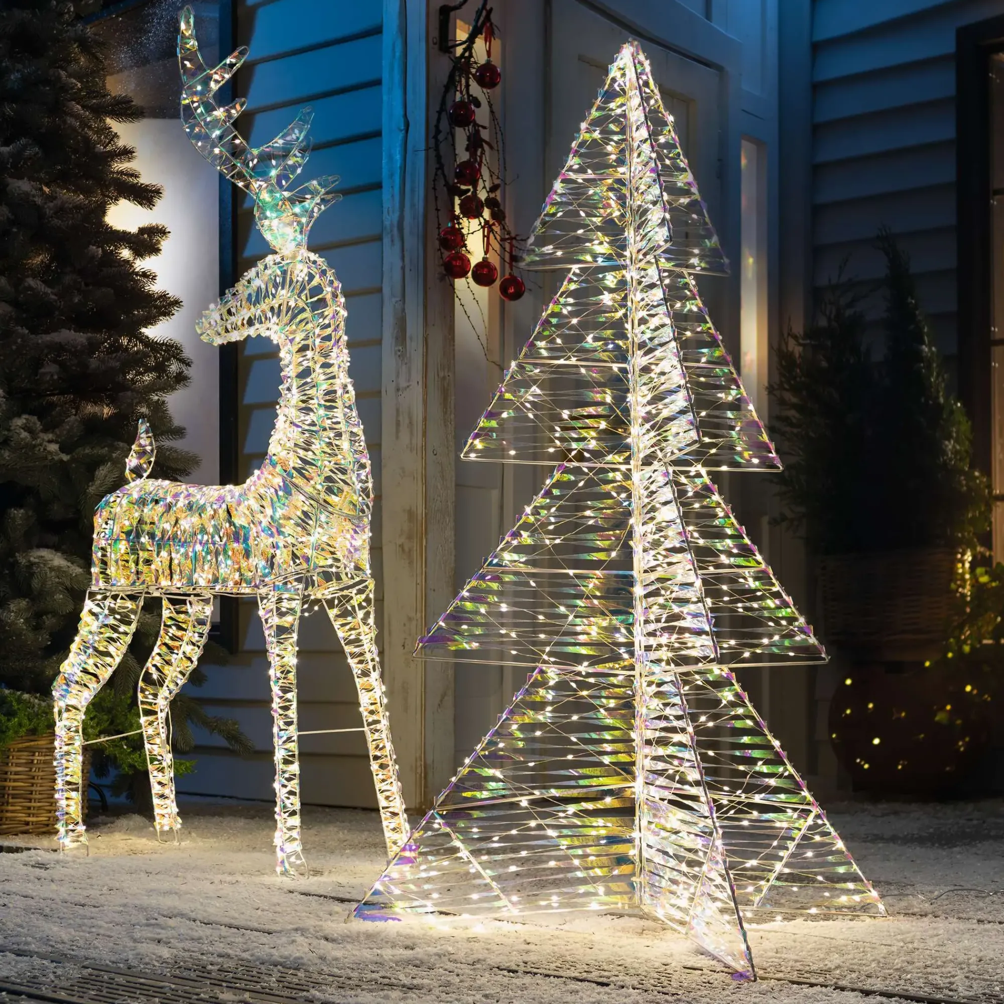 Tannenbäume|Weihnachtliche Led-Deko|Frank Handels GmbH & Co. KG LED-Baum "Rainbow", groß