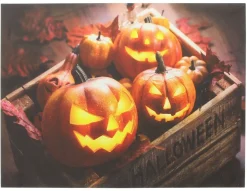 Wanddeko|Herbstliche Led-Leuchtdeko|Frank Handels GmbH & Co. KG LED-Bild "Halloween"