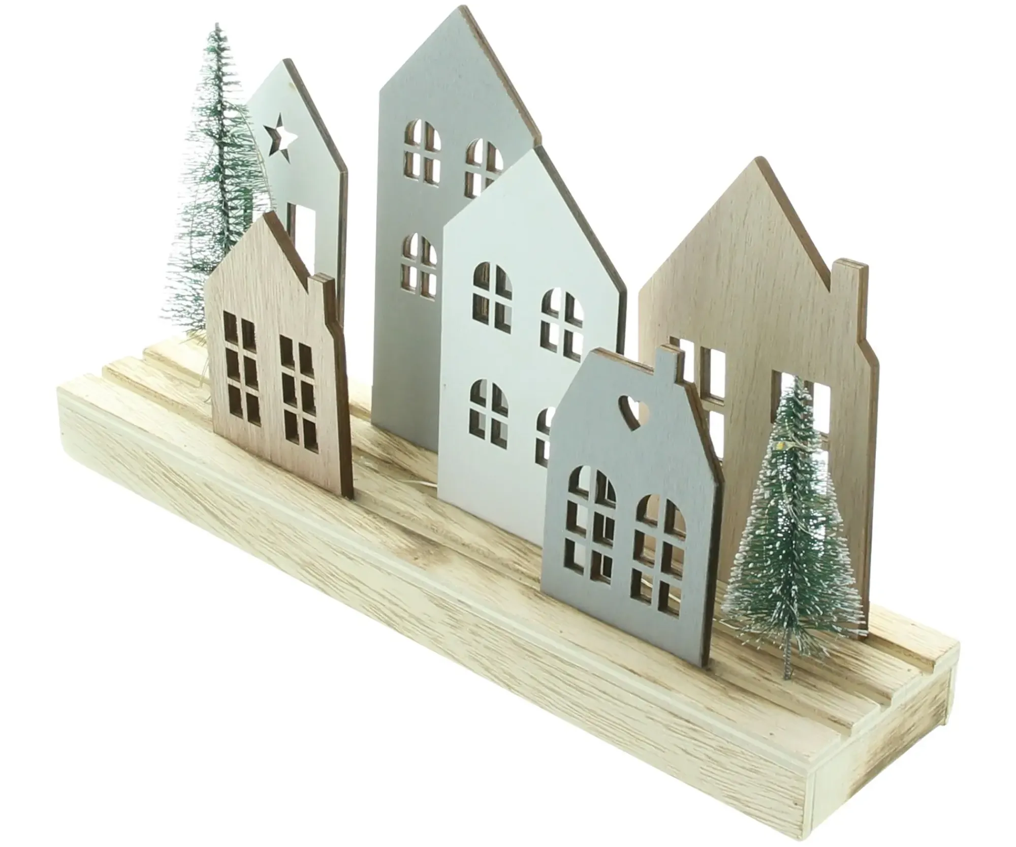 Weihnachtliche Led-Deko|Frank Handels GmbH & Co. KG LED-Board "Häuser"
