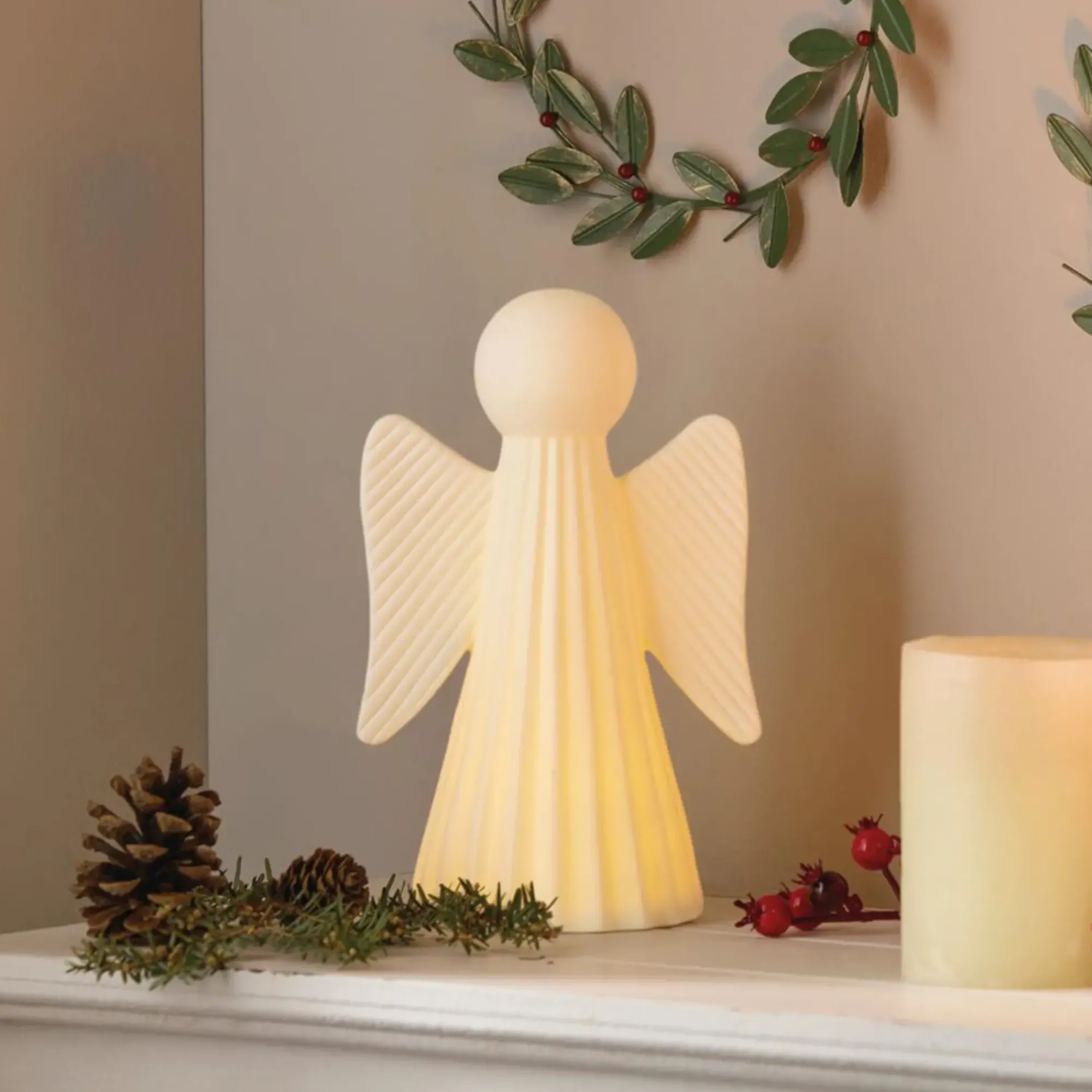 Weihnachtliche Led-Deko|Engel|Frank Handels GmbH & Co. KG LED-Engel "White"