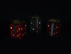 Dekohänger|Baumschmuck|Frank Handels GmbH & Co. KG LED-Hänger "Geschenk", 3er Set