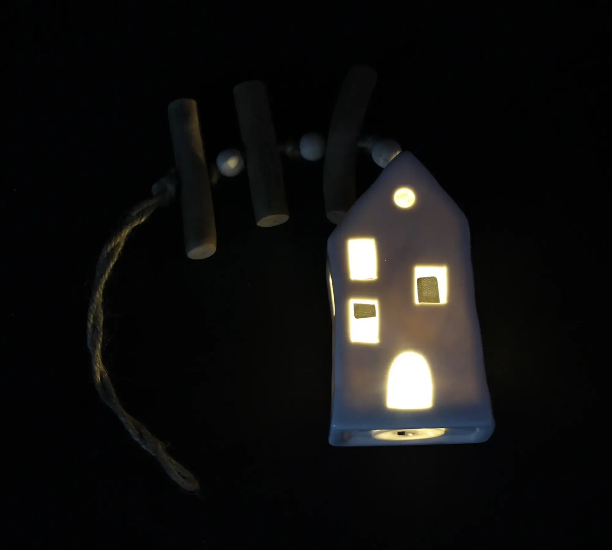 Led-Leuchthänger|Weihnachtliche Led-Leuchthänger|Frank Handels GmbH & Co. KG LED-Hänger "Häuschen"