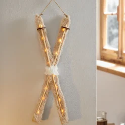 Dekohänger|Weihnachtliche Led-Leuchthänger|Frank Handels GmbH & Co. KG LED-Hänger "Ski"