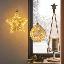 Dekohänger|Weihnachtliche Led-Leuchthänger|Frank Handels GmbH & Co. KG LED-Hänger "Stern"
