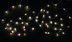 Dekohänger|Weihnachtliche Dekoringe|Frank Handels GmbH & Co. KG LED-Hänger "Sterne & Tannen", 2er Set