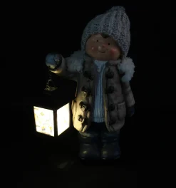 Herbstliche Dekofiguren|Herbstliche Led-Leuchtdeko|Frank Handels GmbH & Co. KG LED-Junge
